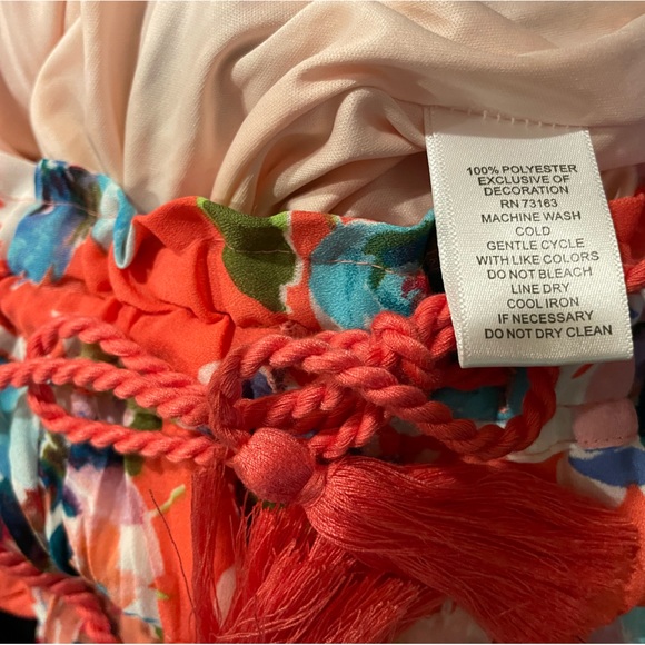 Coral Pleated Maxi Skirt NWT M - Picture 3 of 9